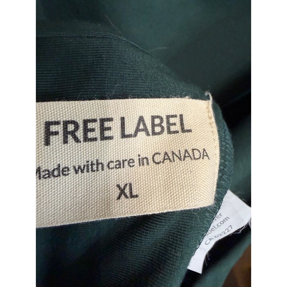 Free Label Wide Leg Slip Pant & Top Set Green Ethical Bamboo Comfy Women's XL - Picture 8 of 12